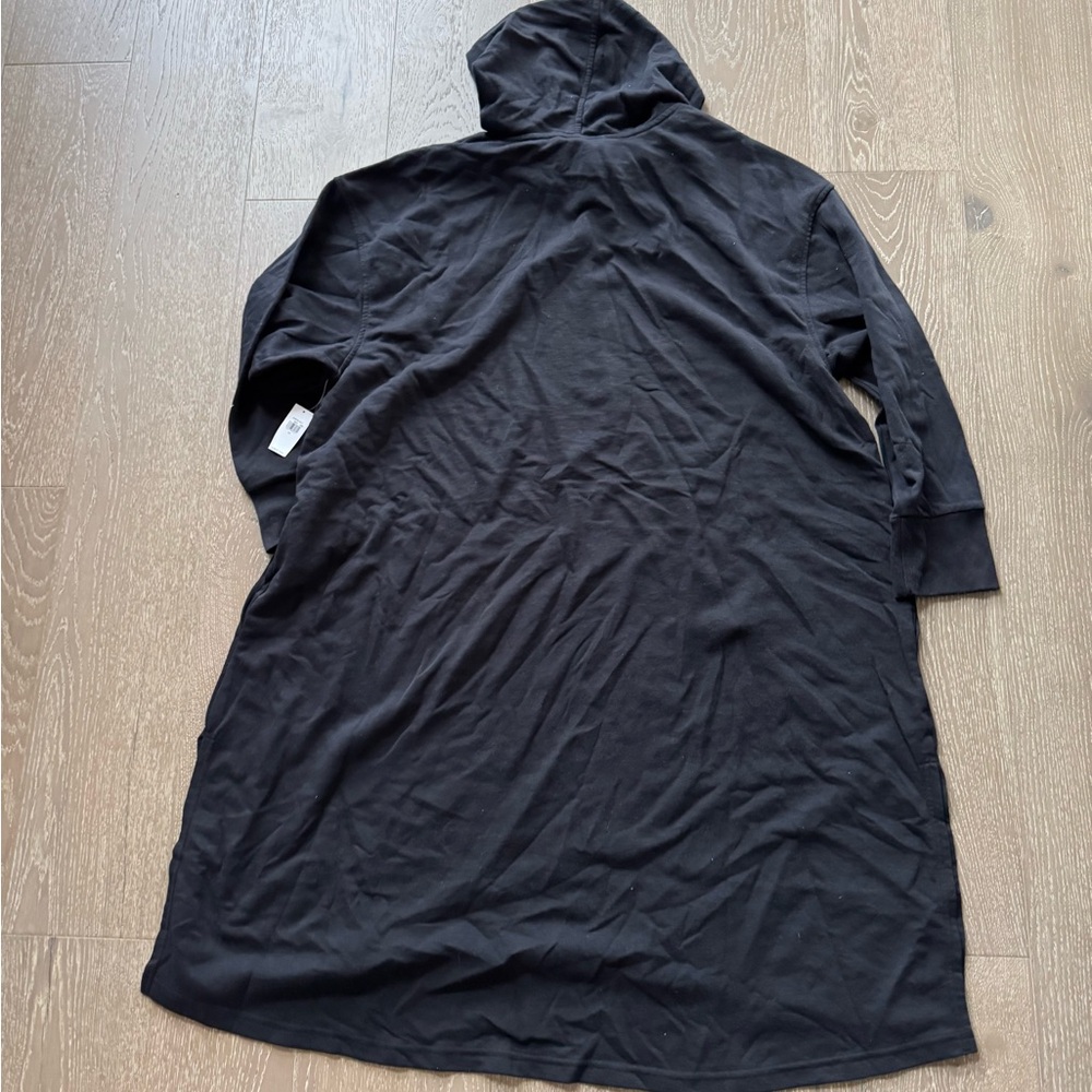 Old Navy Black Hooded sweatshirt Dress - Picture 3 of 4